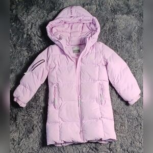 Pink Hooded Puffer Coat By New Balance 5-6T